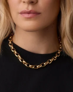 gorjana Avery Statement Necklace 18k Gold Plated Outlet