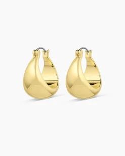 gorjana Banks Hoops 18k Gold Plated Hot