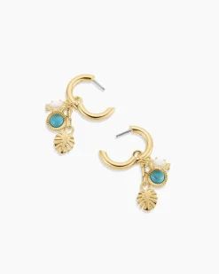 gorjana Beach Cluster Hoops 18k Gold Plated Online