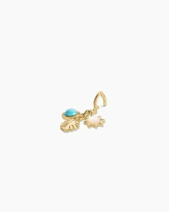 gorjana Beach Cluster Parker Charm 18k Gold Plated Discount