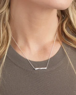 gorjana Bespoke Bar Adjustable Necklace (silver) Silver Plated Online