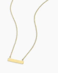 gorjana Bespoke Plate Necklace (gold) 18k Gold Plated Online