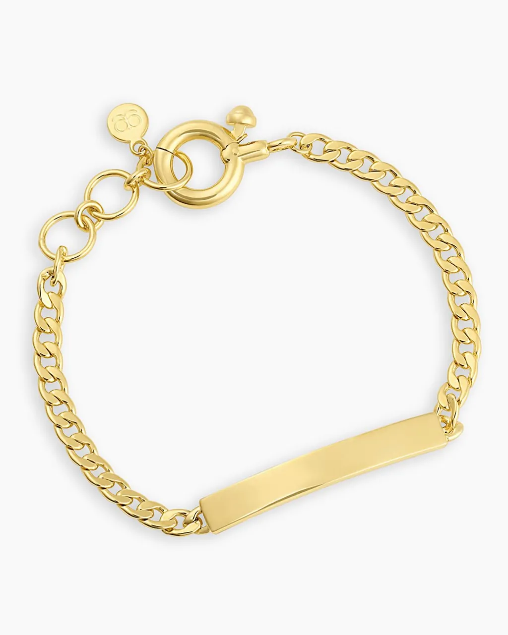 gorjana Bespoke Wilder Tag Bracelet 18k Gold Plated Hot