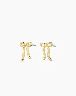 gorjana Bow Earrings 18k Gold Plated Sale