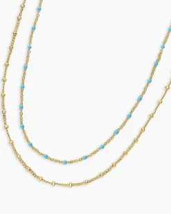 gorjana Capri Layer Necklace 18k Gold Plated Discount