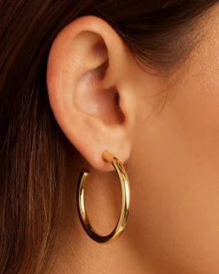 gorjana Carter Hoops 18k Gold Plated Fashion