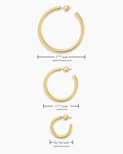 gorjana Carter Small Hoops 18k Gold Plated Outlet