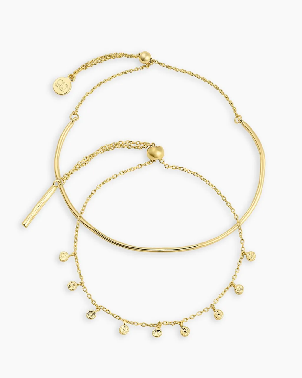 gorjana Classic Bracelet Set 18k Gold Plated Fashion