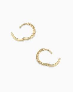 gorjana Classic Diamond Huggies 14k Solid Gold Best