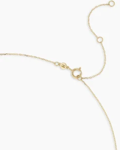 gorjana Classic Diamond Pear Necklace 14k Solid Gold Clearance