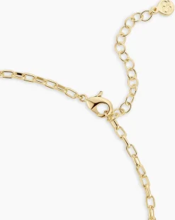 gorjana Connection Mini Charm Necklace 18k Gold Plated Fashion