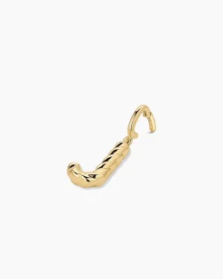 gorjana Crew Alphabet Statement Charm 18k Gold Plated Clearance
