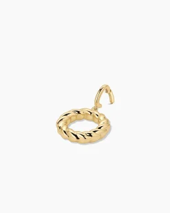 gorjana Crew Alphabet Statement Charm 18k Gold Plated Clearance