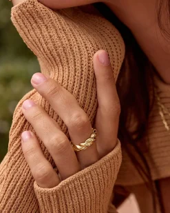 gorjana Crew Helium Ring 18k Gold Plated Outlet