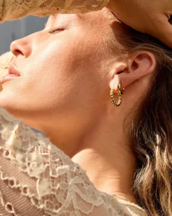 gorjana Crew Hoops 18k Gold Plated Outlet