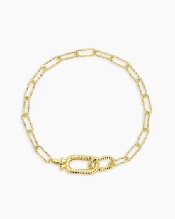 gorjana Crew Link Bracelet 18k Gold Plated Online