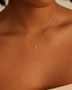 gorjana Diamond and Opal Necklace 14k Solid Gold Clearance
