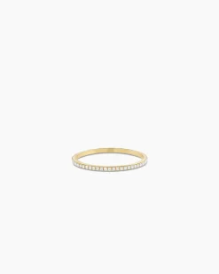 gorjana Diamond Bar Eternity Ring 14k Solid Gold Best