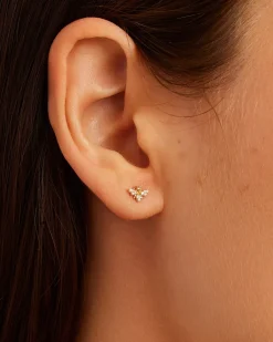 gorjana Diamond Bee Studs 14k Solid Gold Fashion
