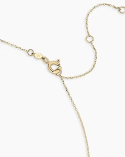 gorjana Diamond Bond Interlocking Rose Necklace 14k Solid Gold Fashion