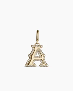gorjana Diamond Era Alphabet Charm 14k Solid Gold Discount