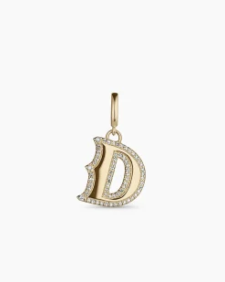 gorjana Diamond Era Alphabet Charm 14k Solid Gold Discount