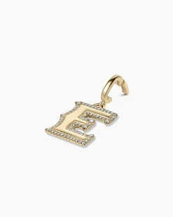 gorjana Diamond Era Alphabet Charm 14k Solid Gold Discount