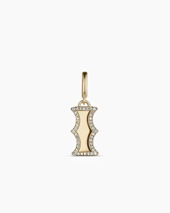 gorjana Diamond Era Alphabet Charm 14k Solid Gold Discount