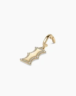 gorjana Diamond Era Alphabet Charm 14k Solid Gold Discount
