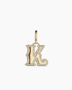 gorjana Diamond Era Alphabet Charm 14k Solid Gold Discount