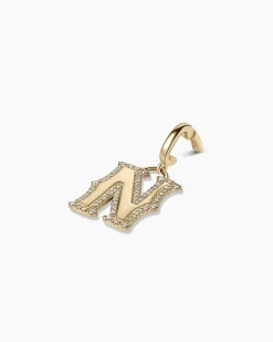 gorjana Diamond Era Alphabet Charm 14k Solid Gold Discount
