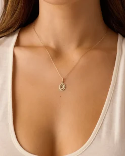 gorjana Diamond Era Alphabet Charm 14k Solid Gold Discount