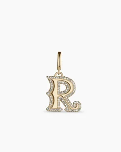 gorjana Diamond Era Alphabet Charm 14k Solid Gold Discount