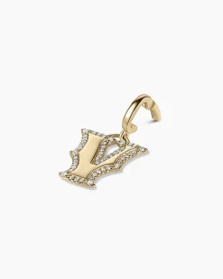 gorjana Diamond Era Alphabet Charm 14k Solid Gold Discount