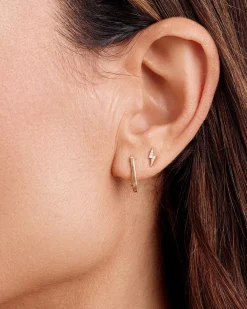 gorjana Diamond Lightning Studs 14k Solid Gold Hot