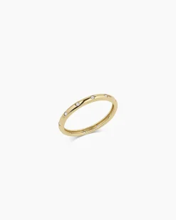 gorjana Diamond Lou Helium Ring 14k Solid Gold Discount
