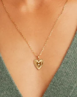 gorjana Diamond Love Charm 14k Solid Gold New