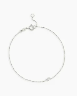 gorjana Diamond Pavé Alphabet Bracelet Fashion