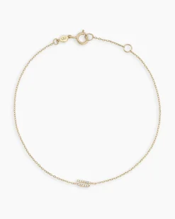gorjana Diamond Pavé Alphabet Bracelet Fashion