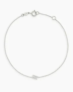 gorjana Diamond Pavé Alphabet Bracelet Fashion