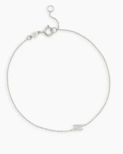 gorjana Diamond Pavé Alphabet Bracelet Fashion