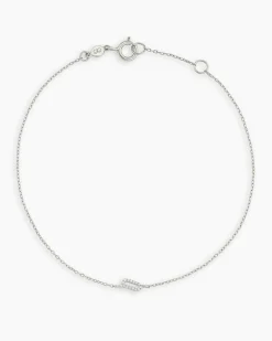 gorjana Diamond Pavé Alphabet Bracelet Fashion