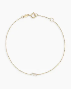 gorjana Diamond Pavé Alphabet Bracelet Fashion