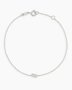 gorjana Diamond Pavé Alphabet Bracelet Fashion