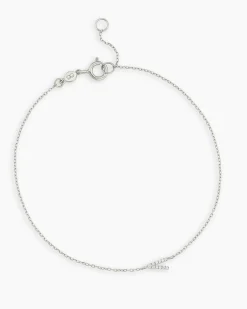 gorjana Diamond Pavé Alphabet Bracelet Fashion