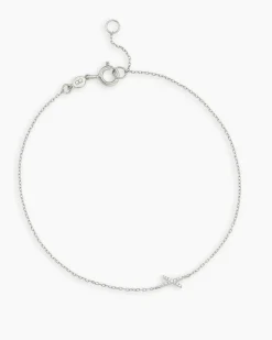 gorjana Diamond Pavé Alphabet Bracelet Fashion