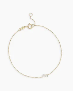 gorjana Diamond Pavé Alphabet Bracelet Fashion