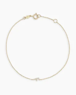 gorjana Diamond Pavé Alphabet Bracelet Fashion