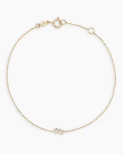 gorjana Diamond Pavé Alphabet Bracelet Fashion