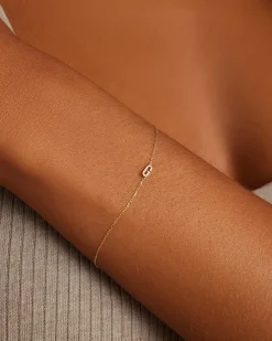 gorjana Diamond Pavé Alphabet Bracelet Fashion